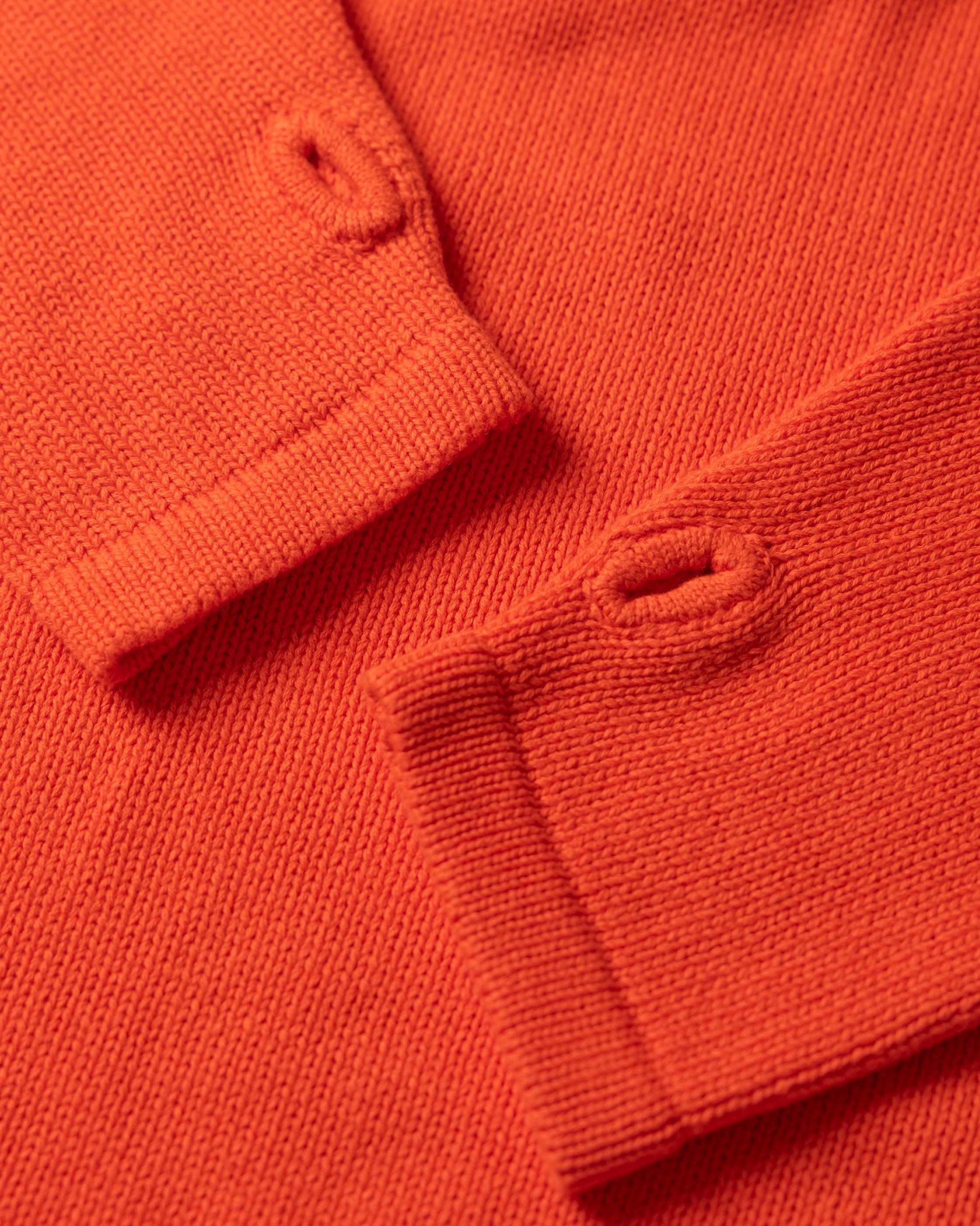 Hemp Mock Neck Knit - Red