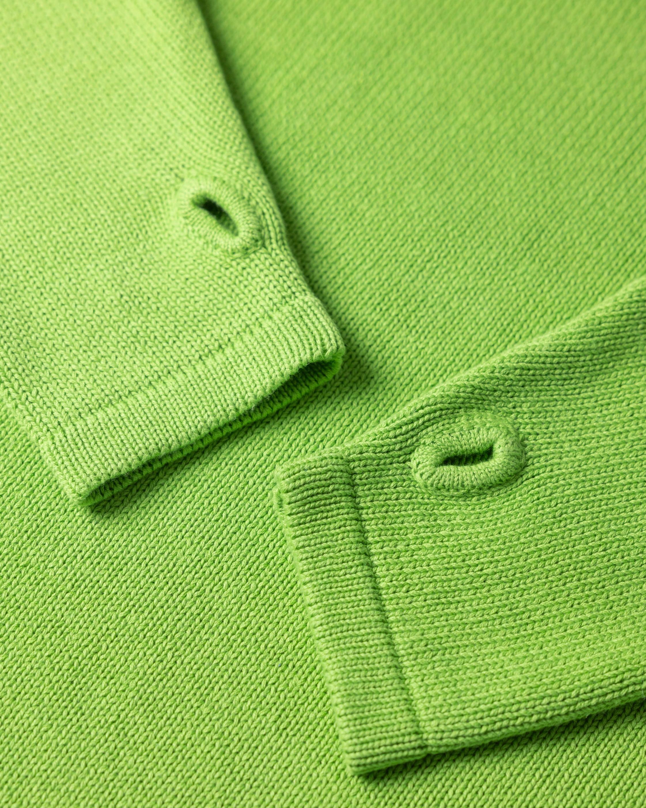 Hemp Mock Neck Knit - Kiwi