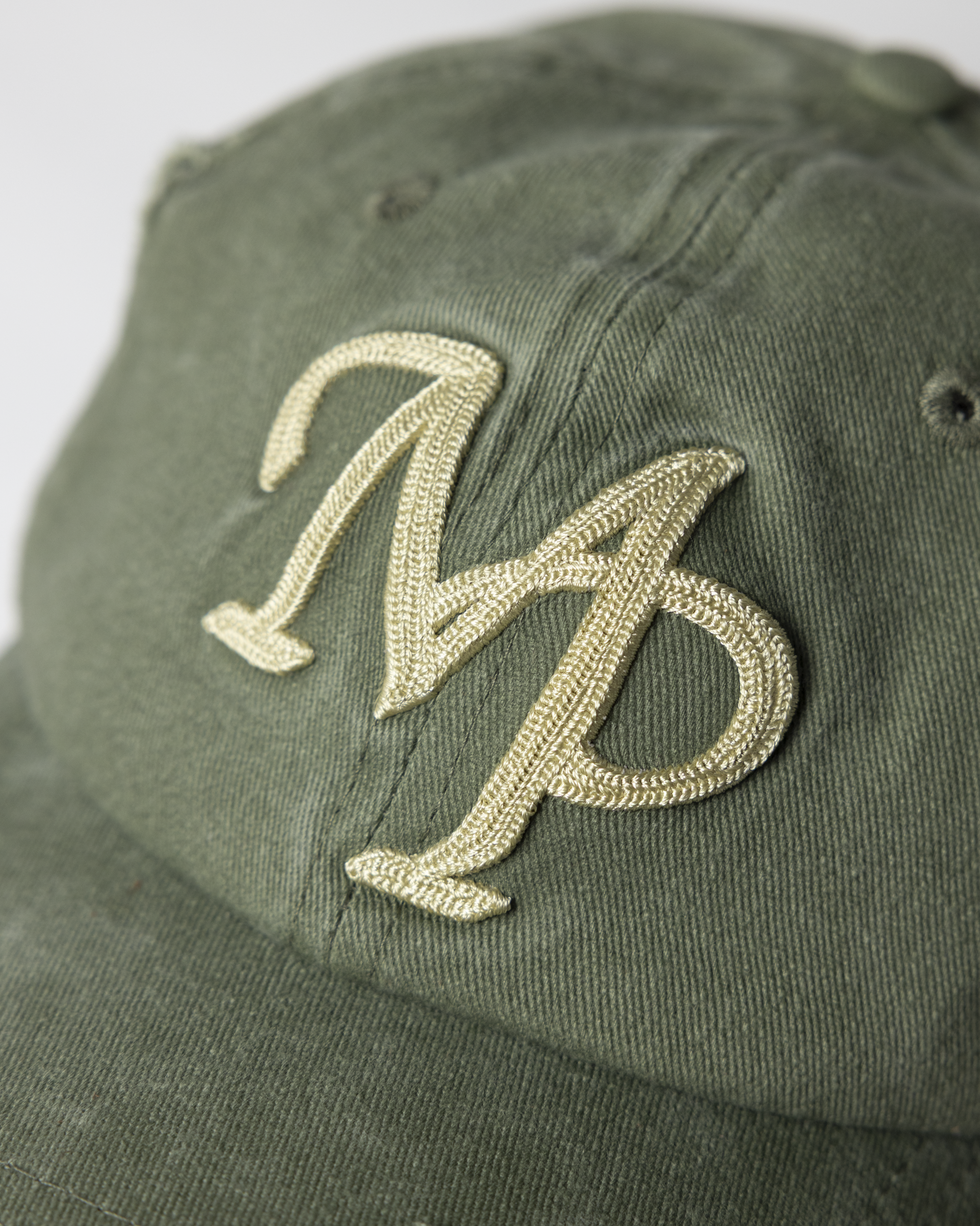 Distressed Dad Cap - Olive