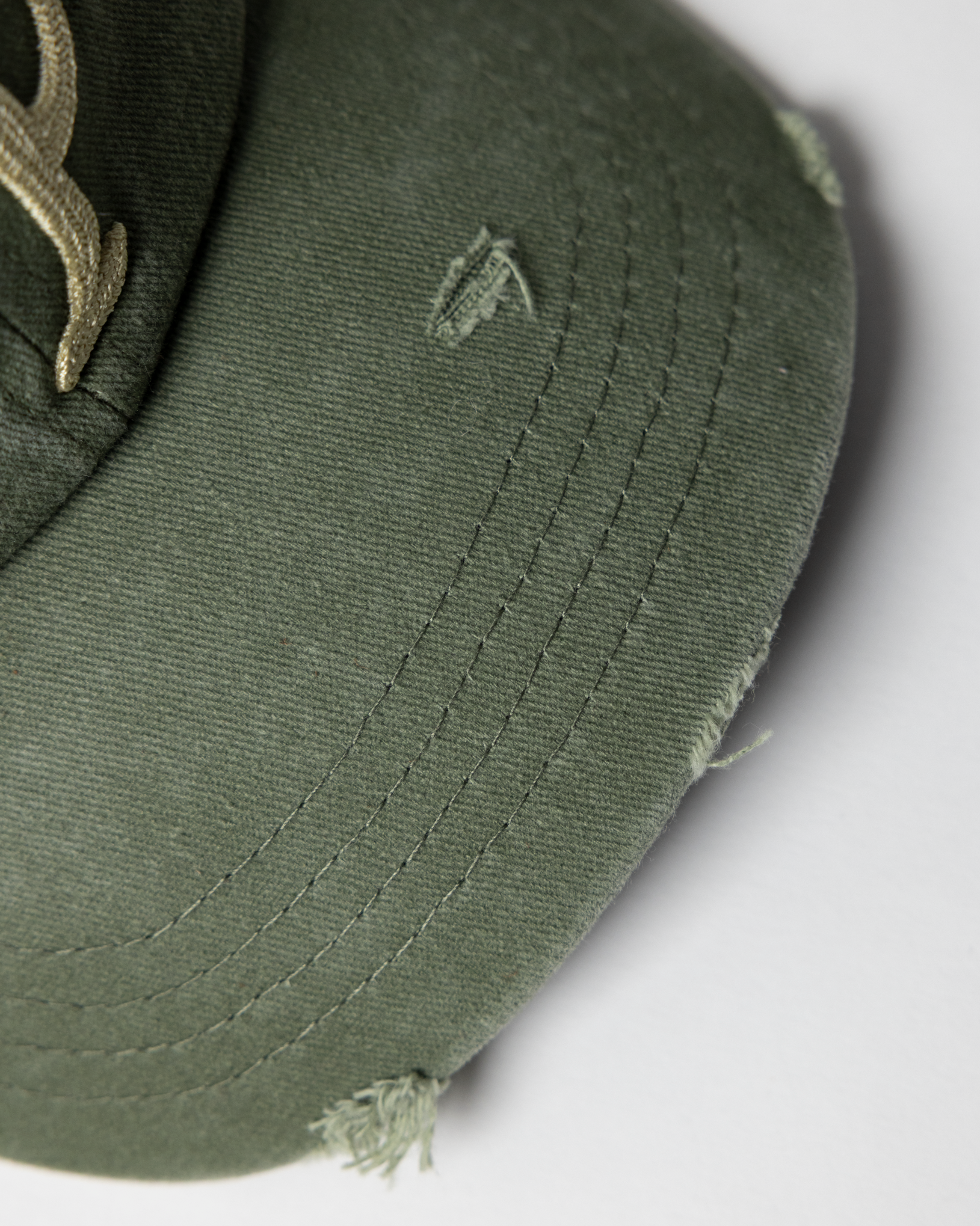 Distressed Dad Cap - Olive