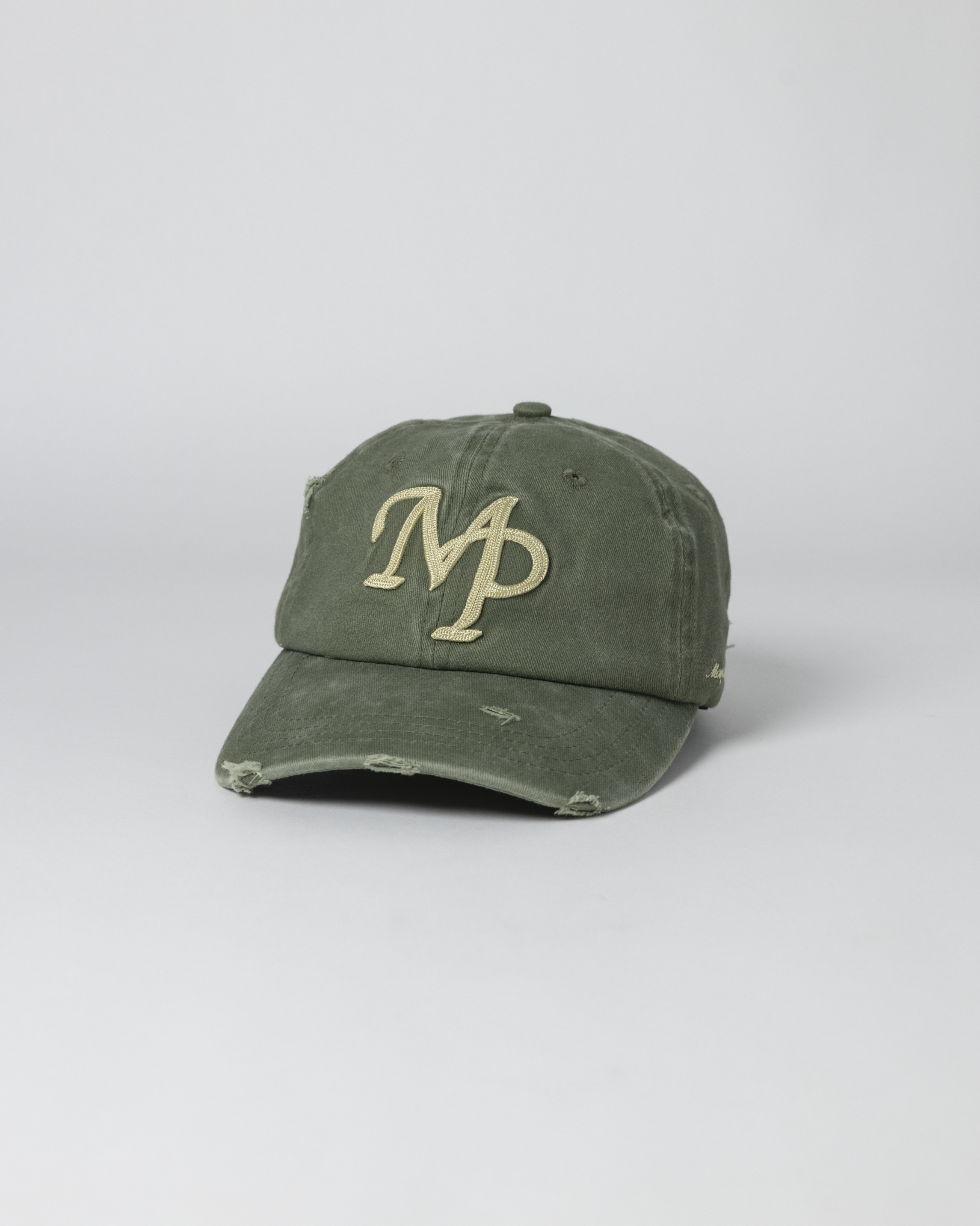 Distressed Dad Cap - Olive