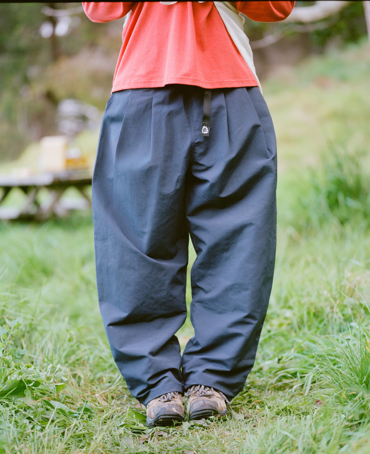 Pleated Hiking Pants - Navy