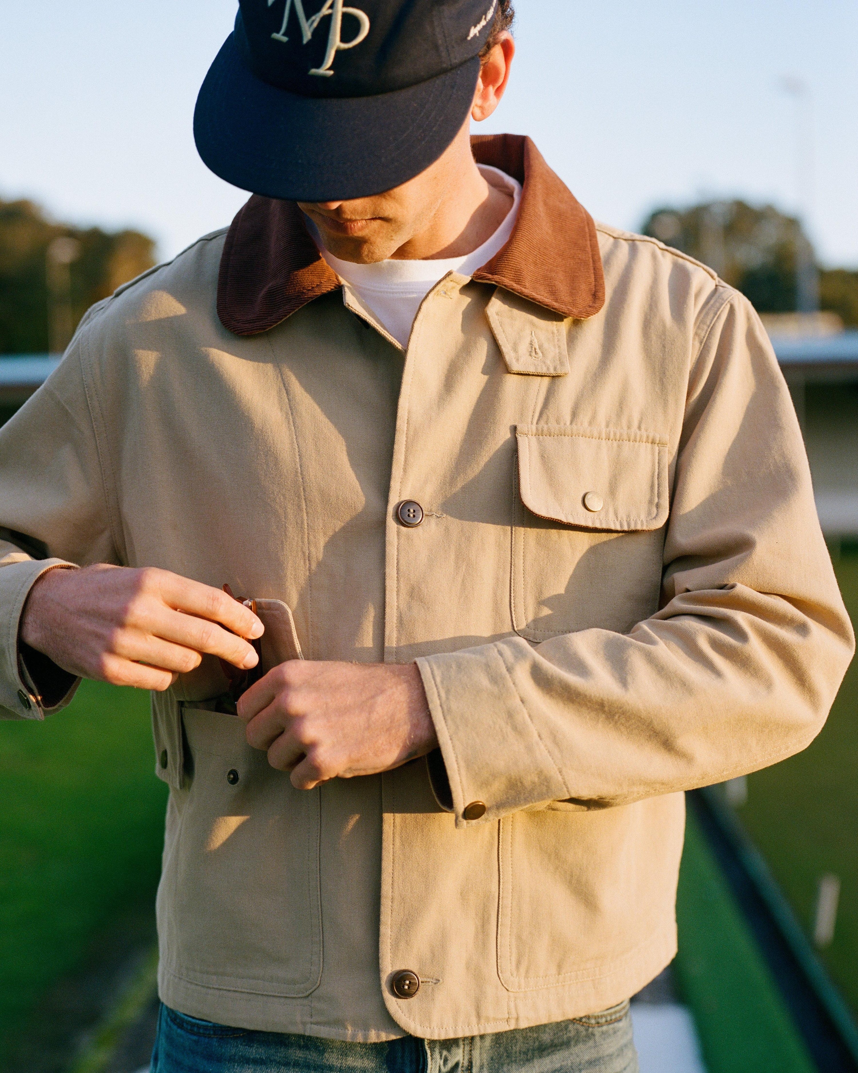 Cropped Hunting Coat - Khaki