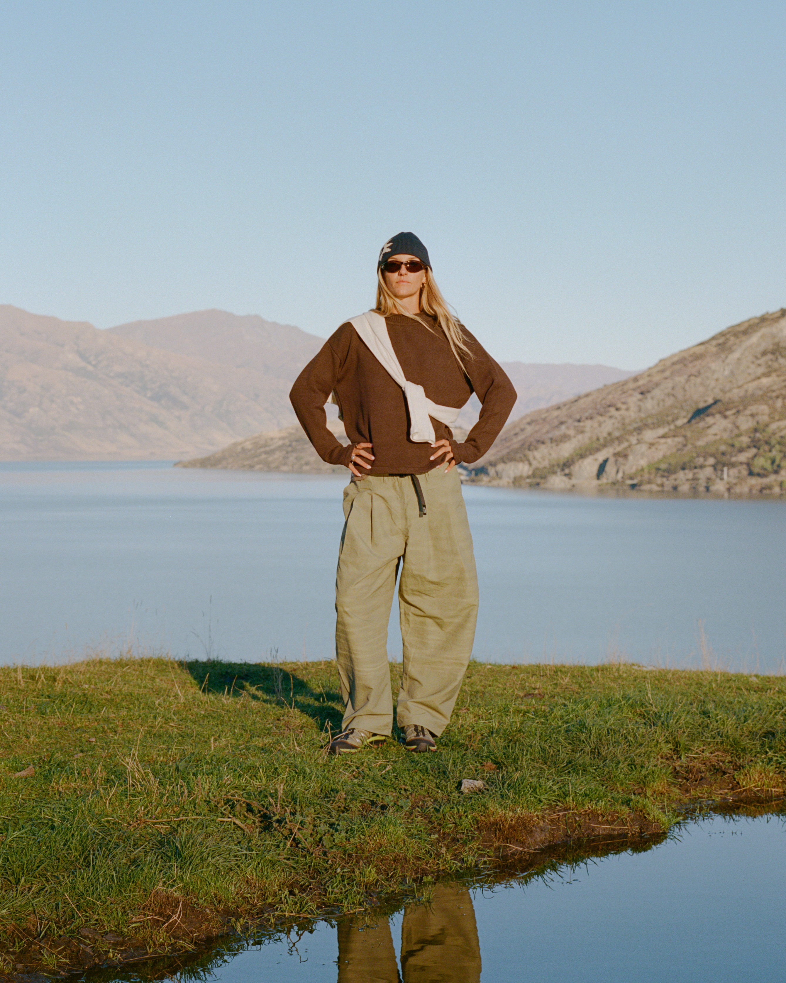 Pleated Hiking Pants - Olive