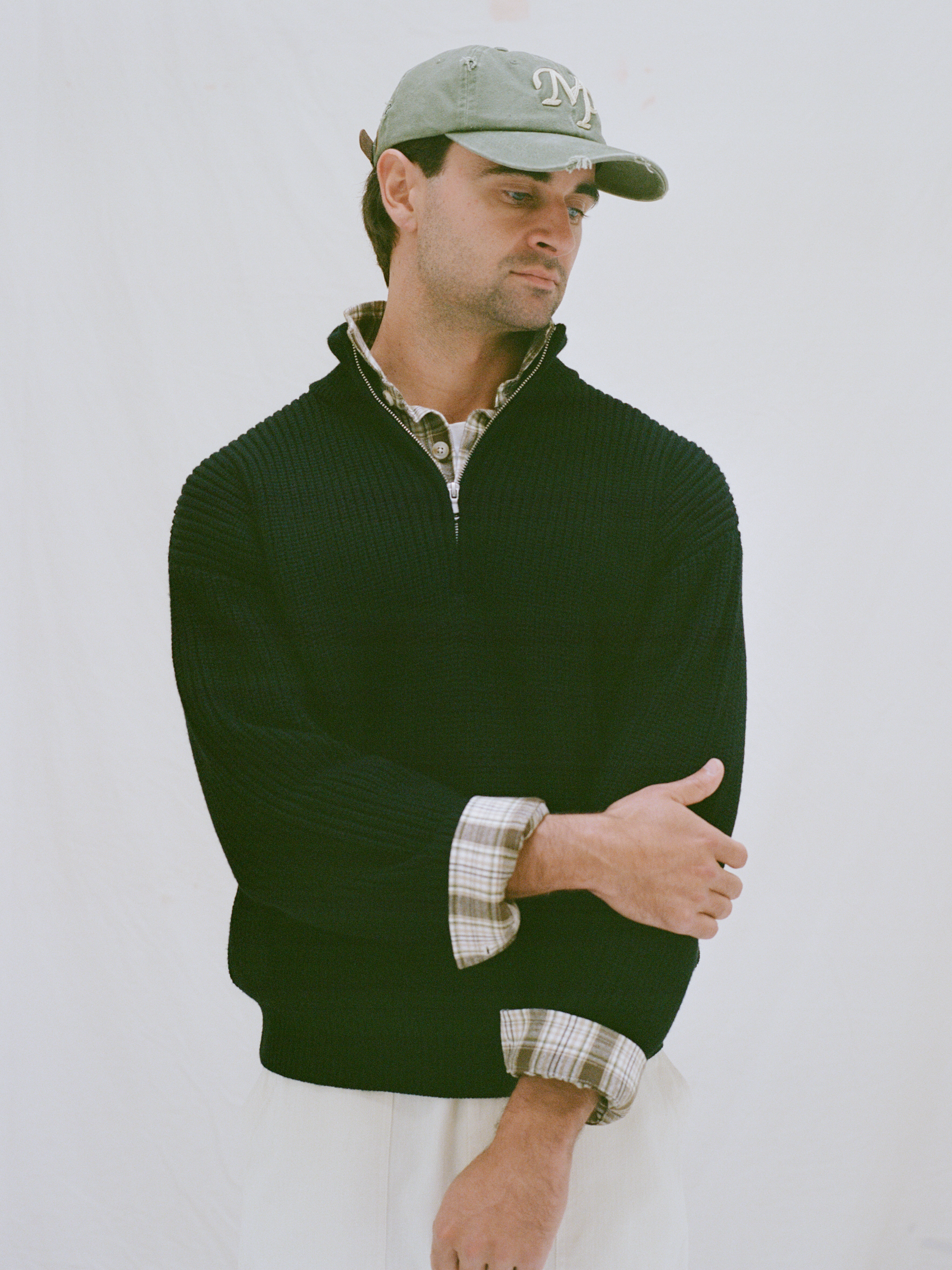 1/4 Zip Sweater - Black