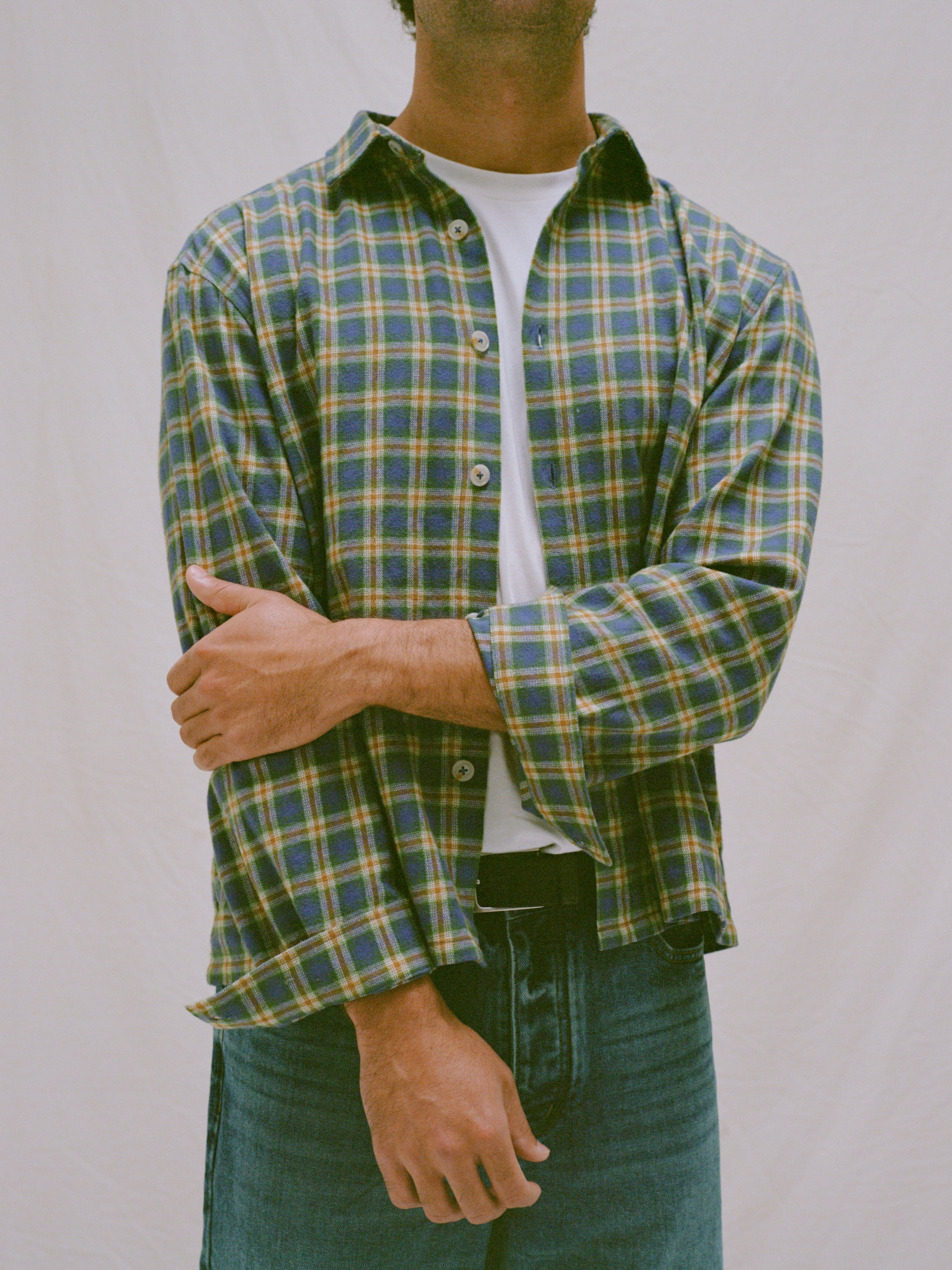 Flannel Shirt - Blue Check