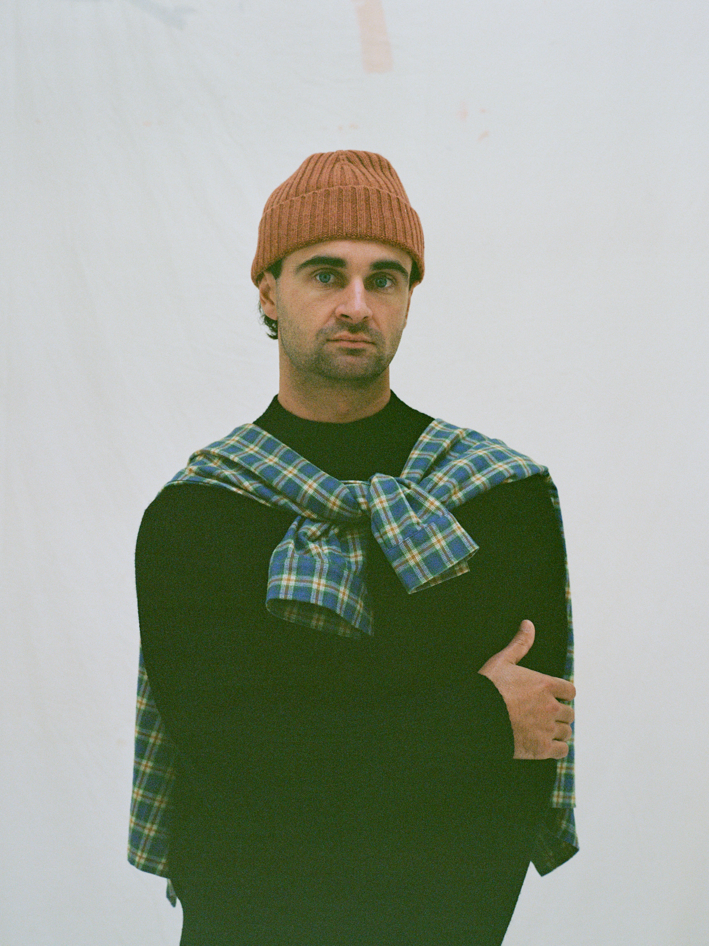 Wool Beanie - Burnt Orange