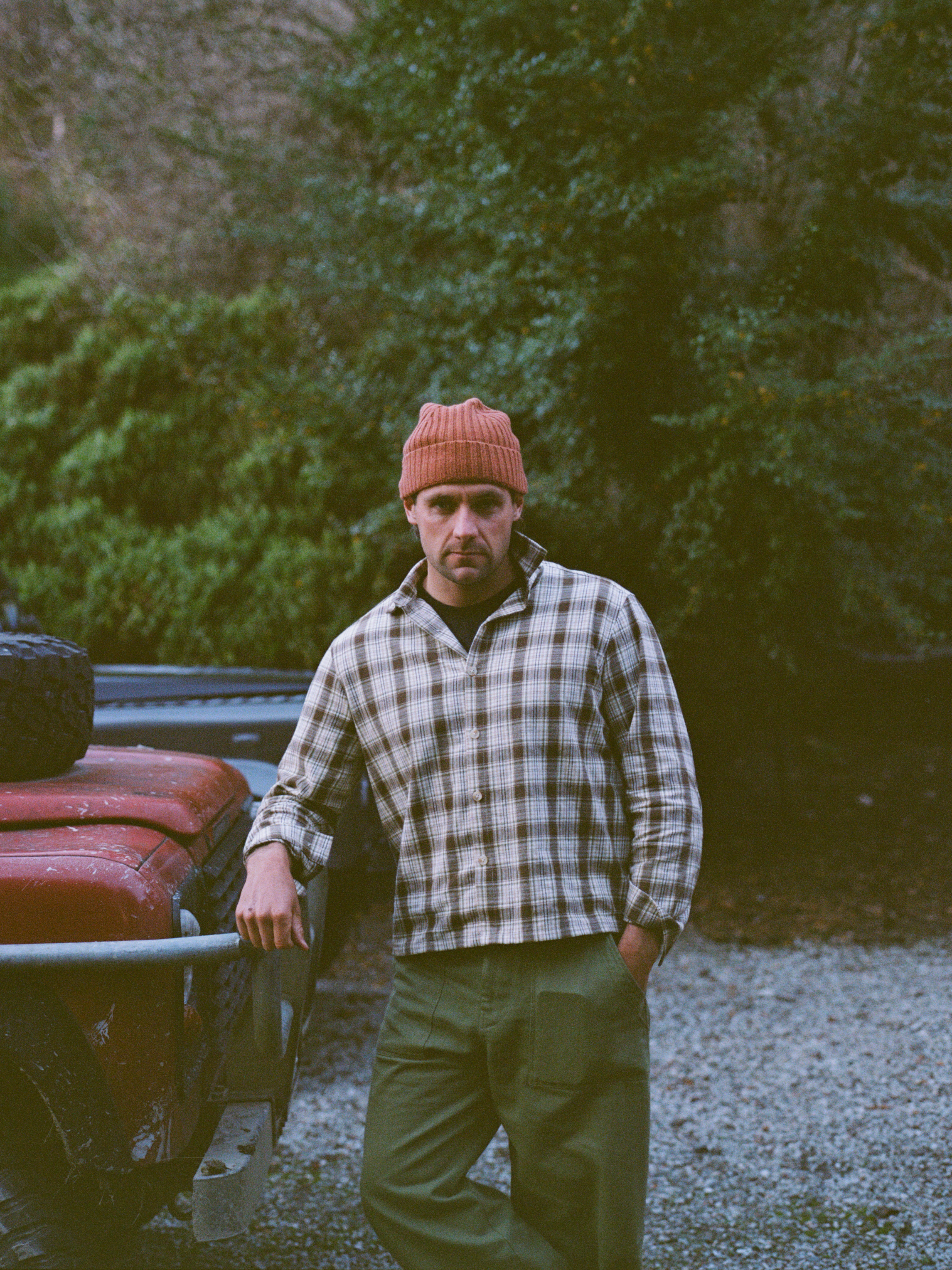 Wool Beanie - Burnt Orange
