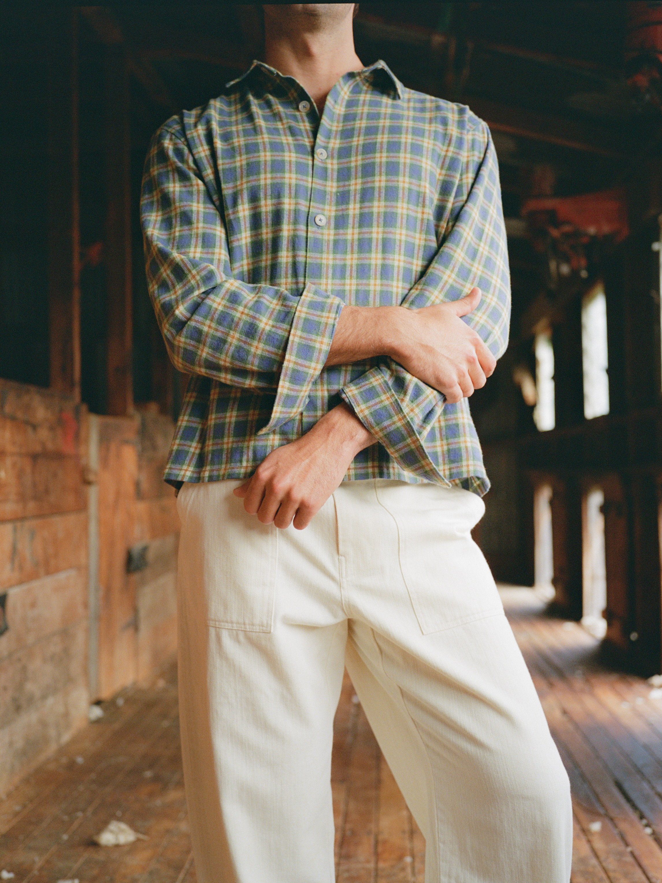 Flannel Shirt - Blue Check