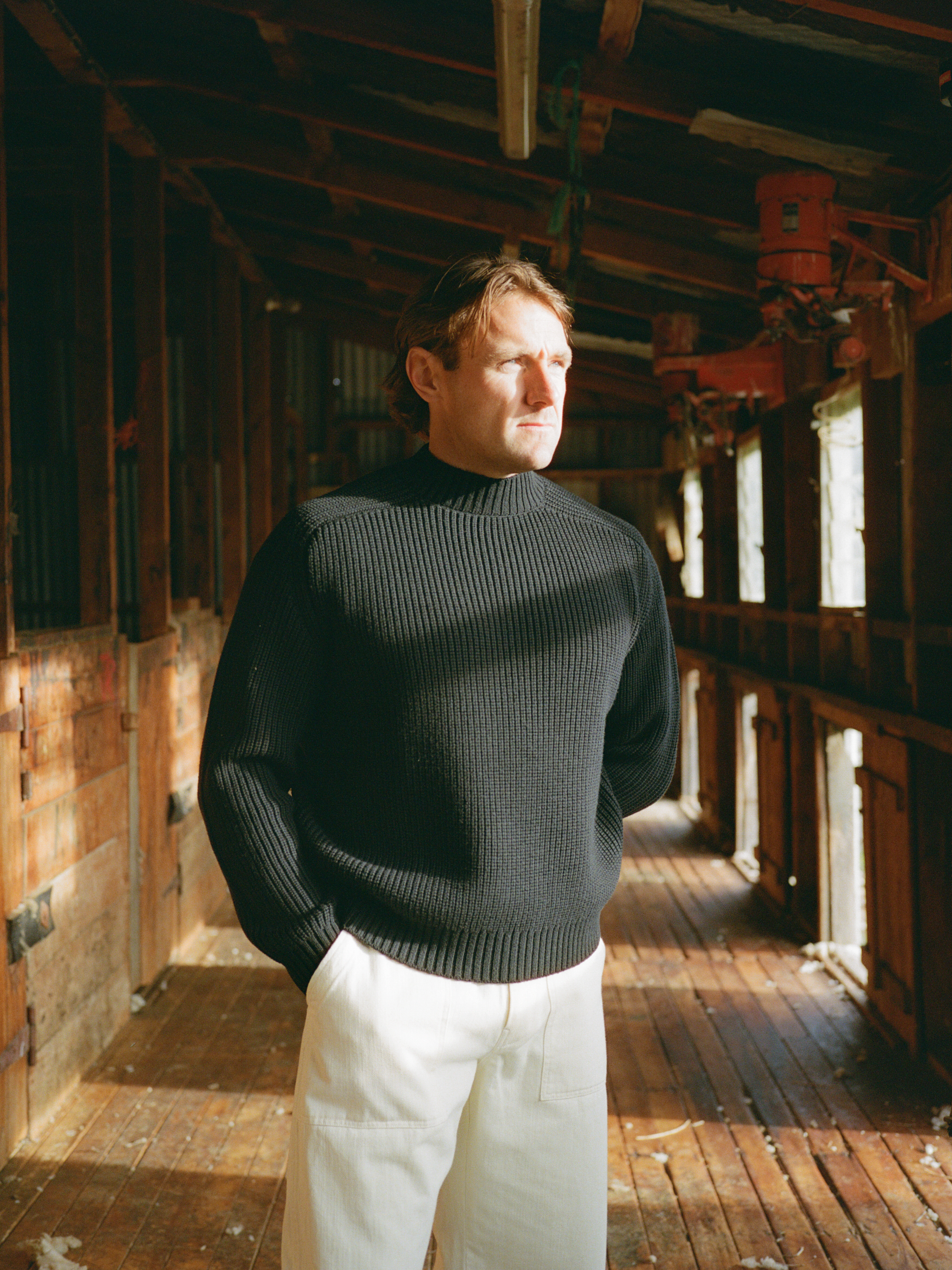 High Neck Sweater - Black