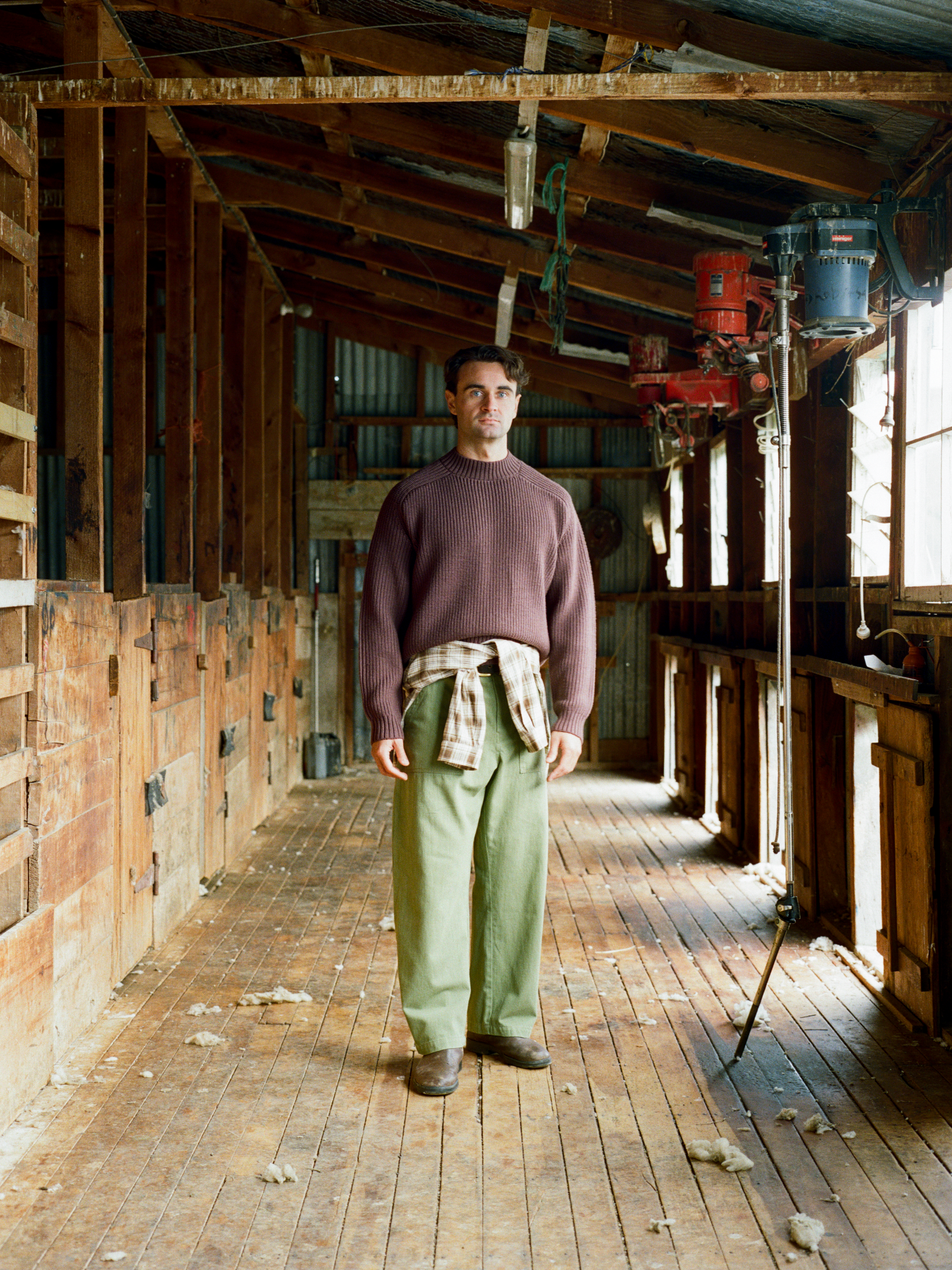 High Neck Sweater - Brown