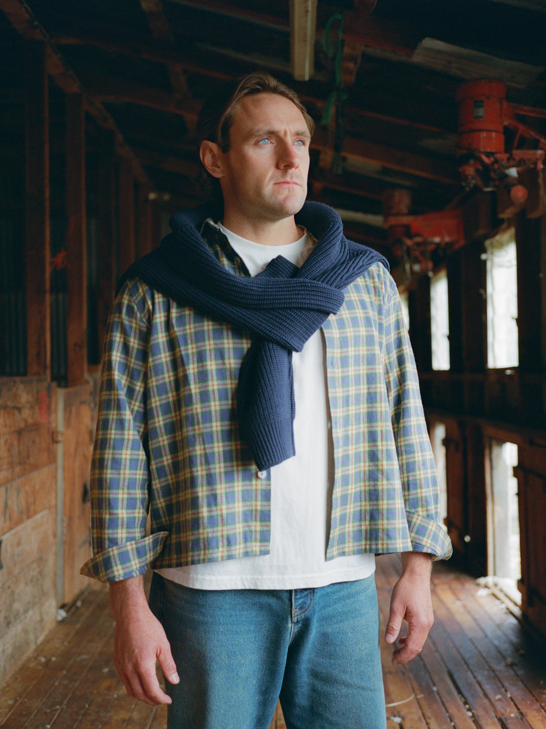 Flannel Shirt - Blue Check