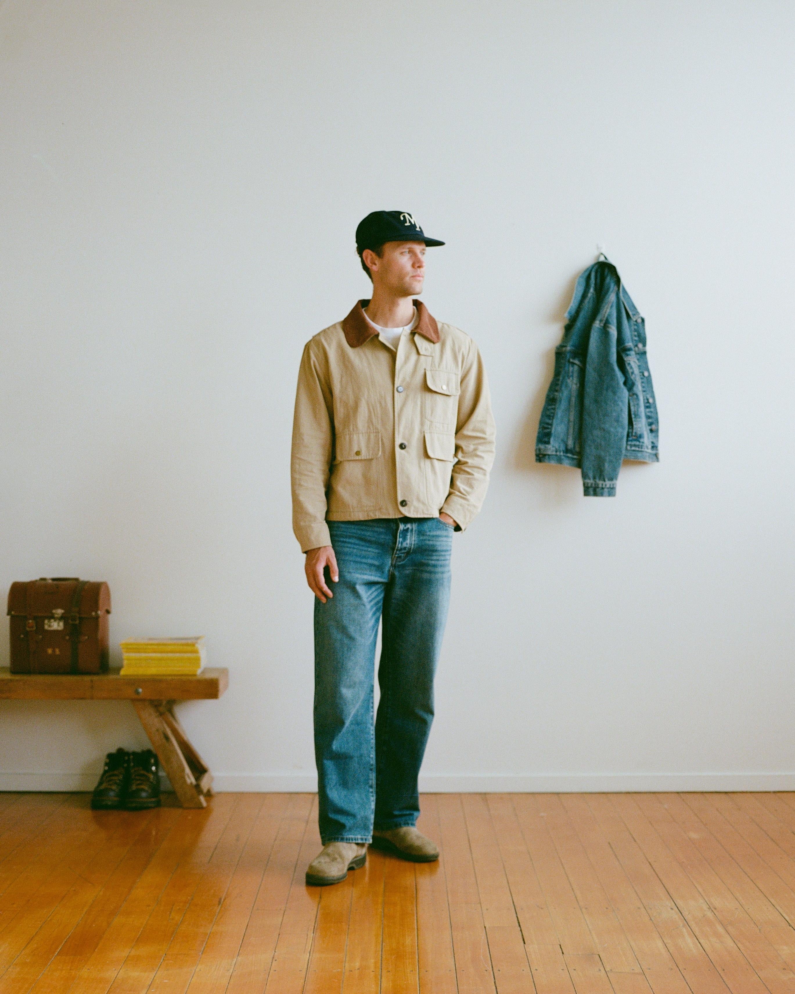 Cropped Hunting Coat - Khaki