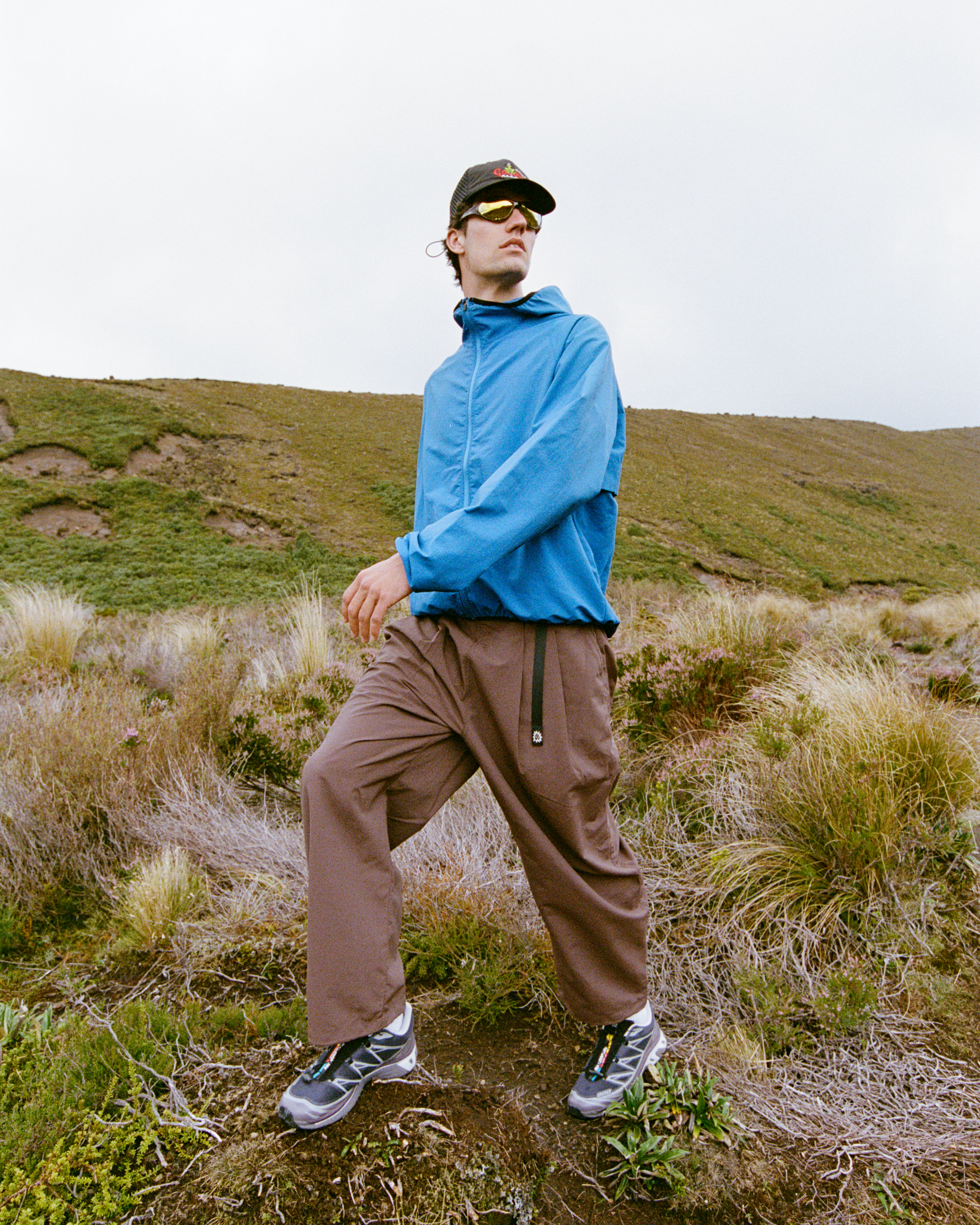 Pleated Hiking Pants - Brown