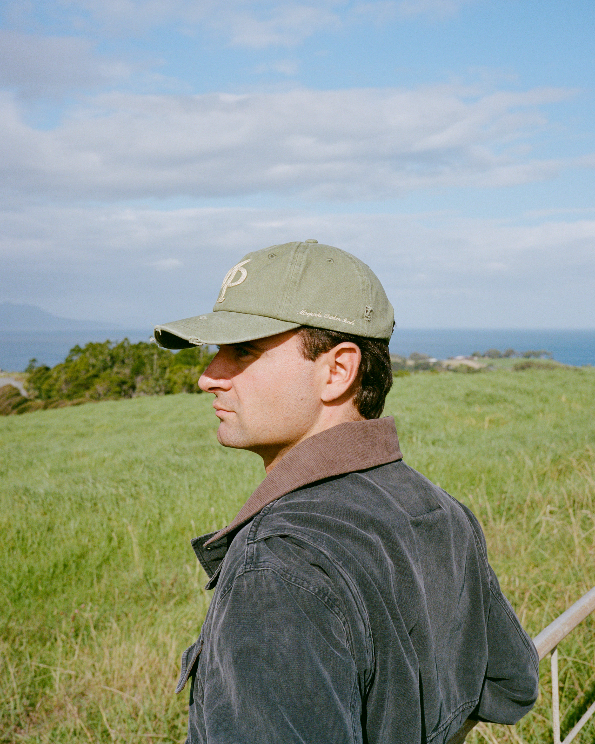 Distressed Dad Cap - Olive