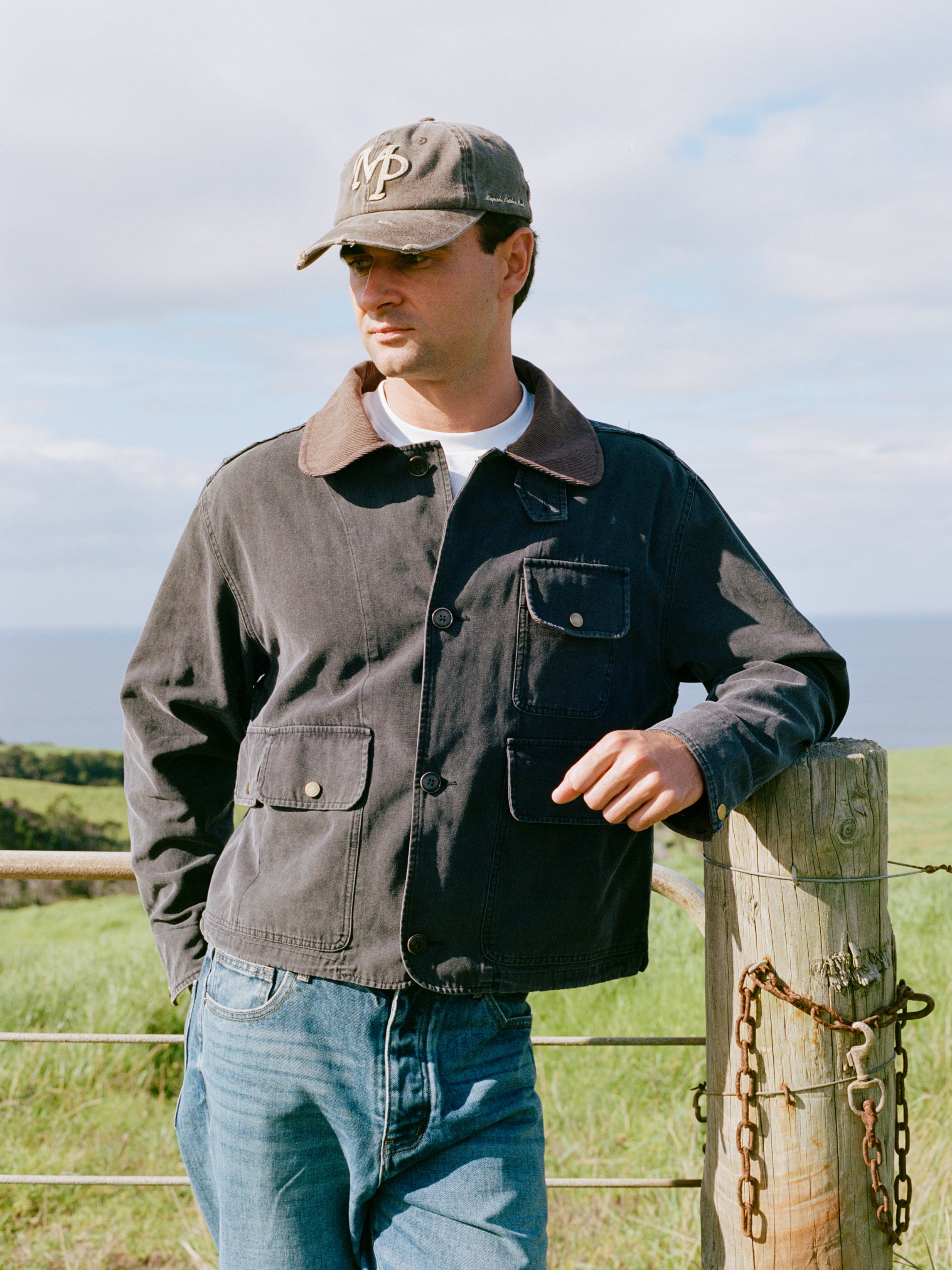 Cropped Hunting Coat - Black