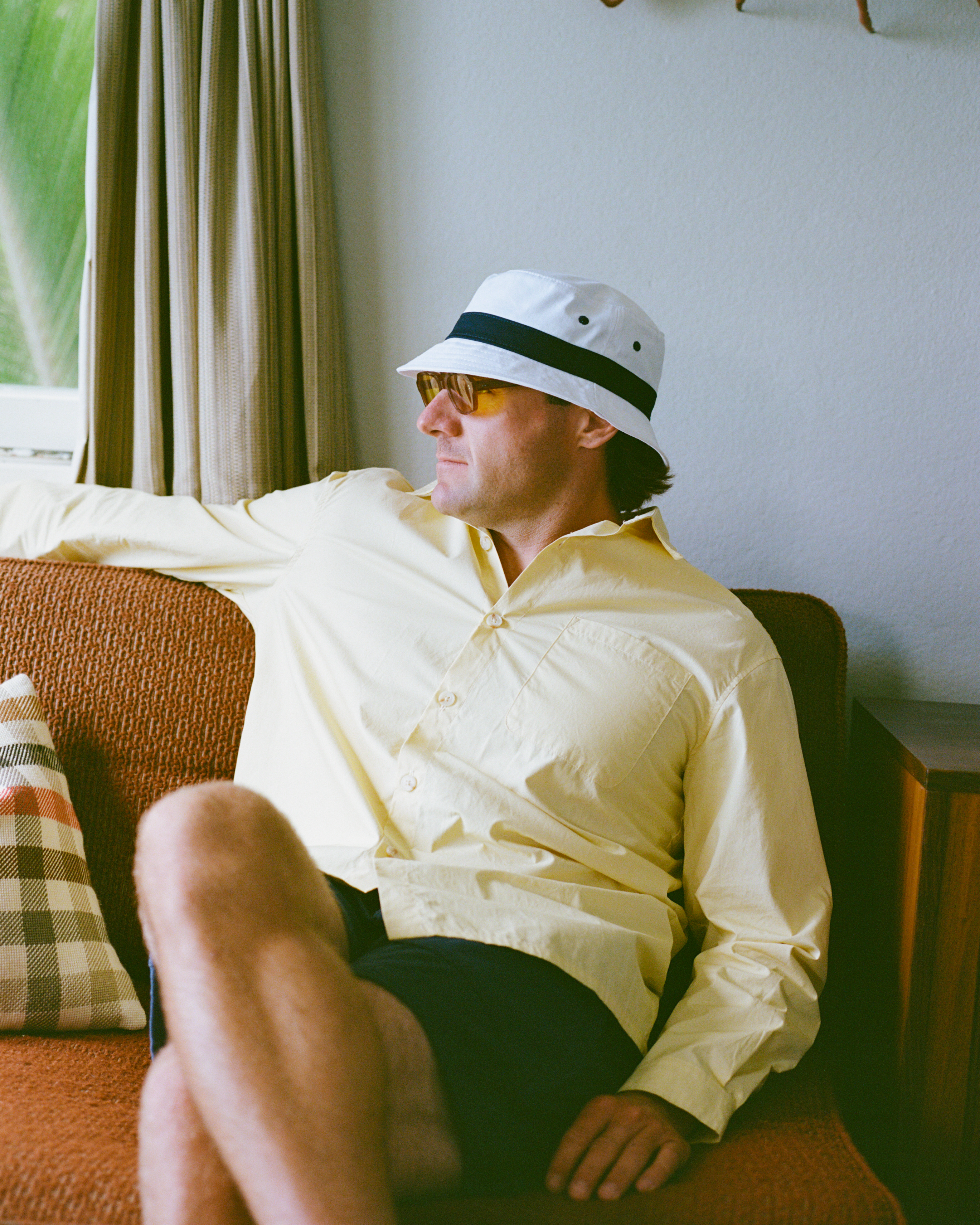 Fitted Bucket - White/Navy