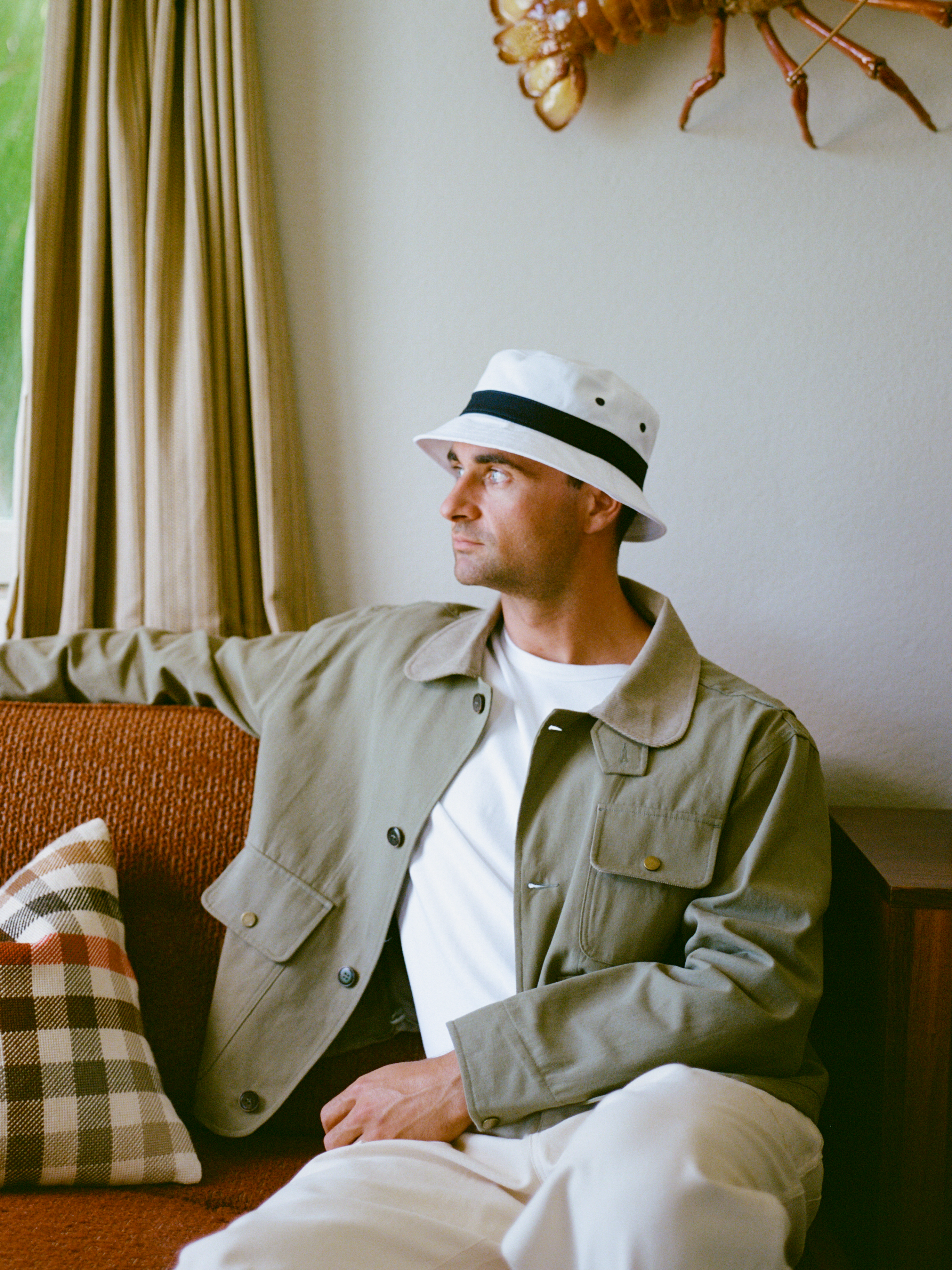 Cropped Hunting Coat - Moss