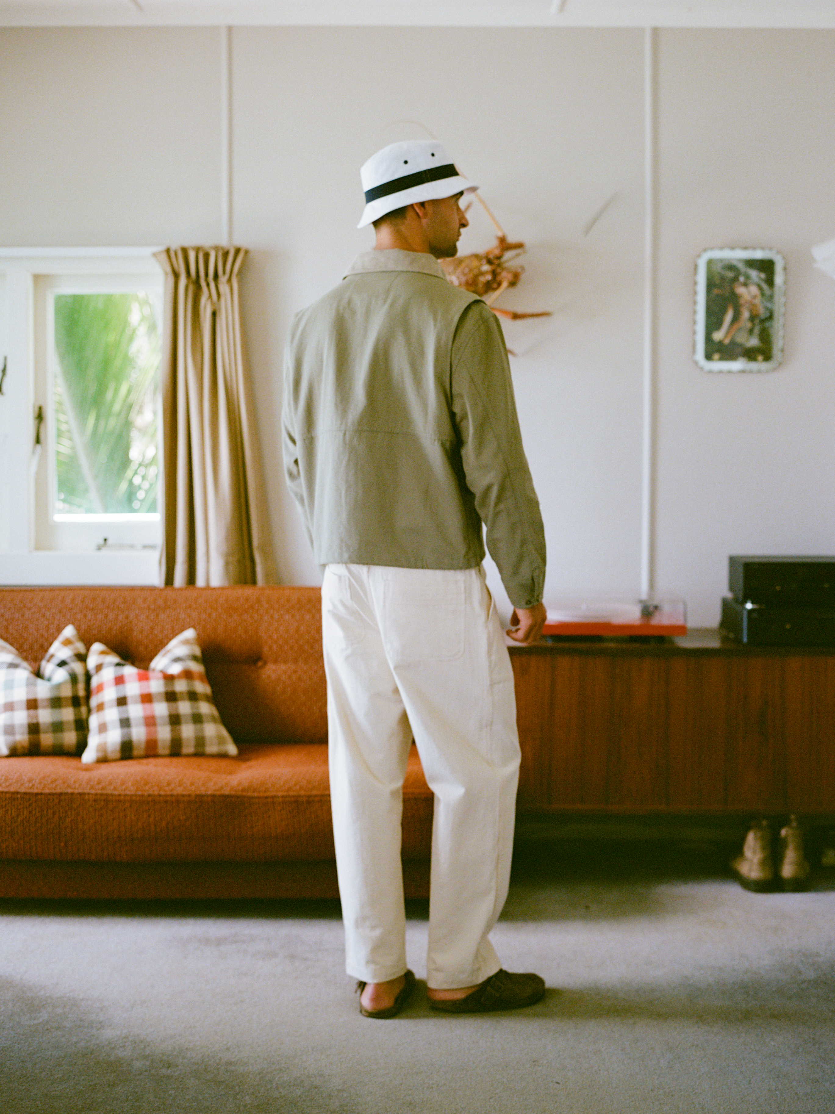 Cropped Hunting Coat - Moss