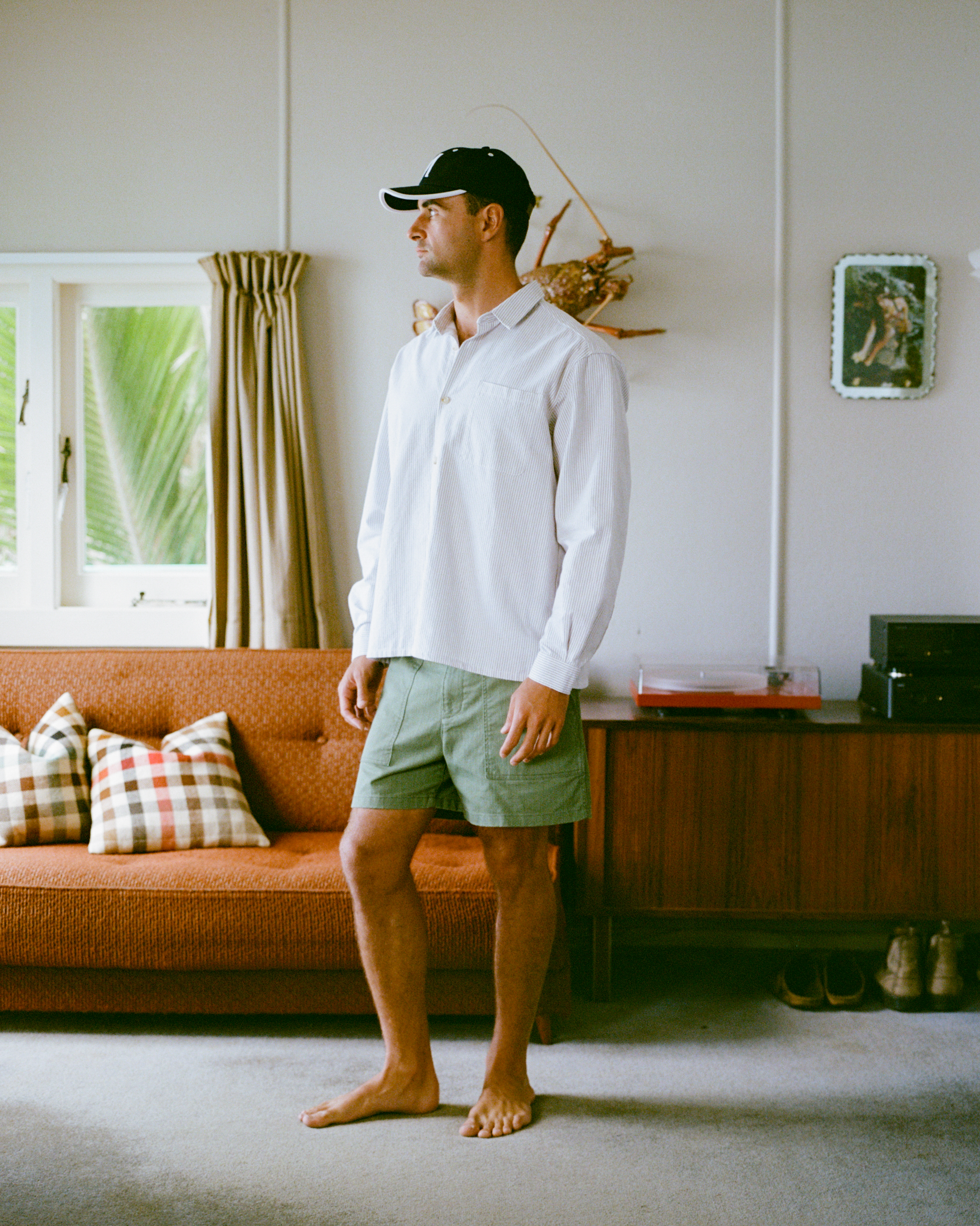 Relaxed Oxford - Brown Stripe